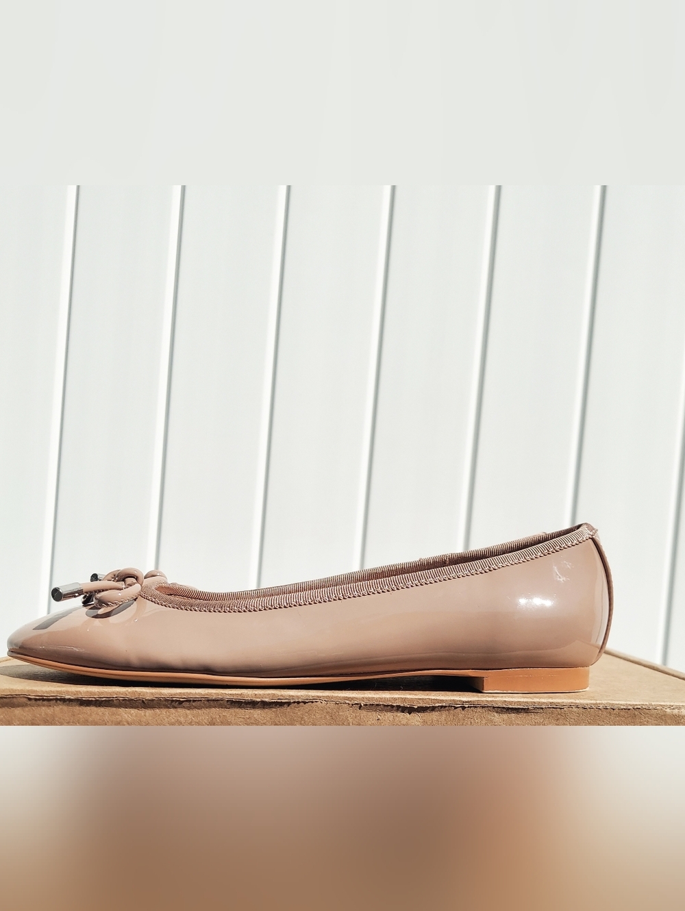 Bandolino Payly Nude Patent Ballet Flats Women's Size 6.5 NWT Office Cottagecore - Picture 2 of 11